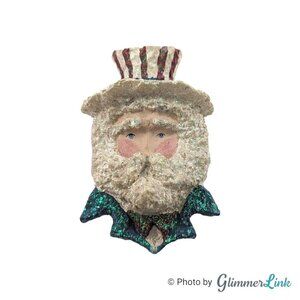 Vintage 1998 Enesco Uncle Samsnickle Brooch Pin Pendant